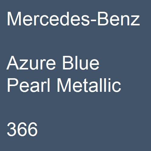 Mercedes-Benz, Azure Blue Pearl Metallic, 366.